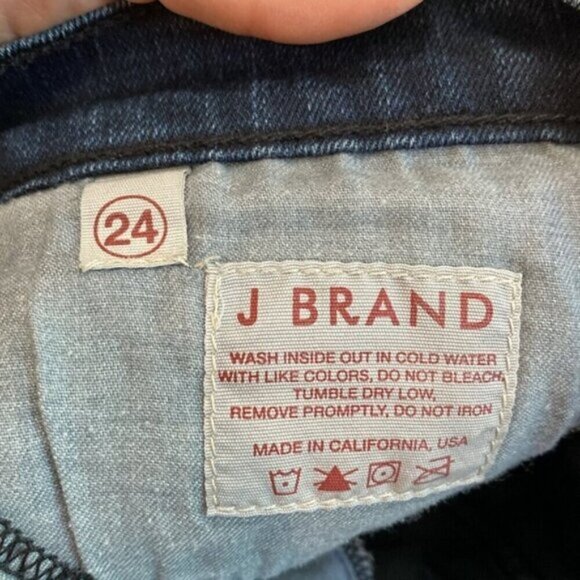 J Brand Jeans BRU 7 Low waisted dark blue Jeans Size 24 - Picture 14 of 14